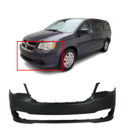 Front Bumper Cover for Dodge Grand Caravan 2011-2018 - Perfect Fit!