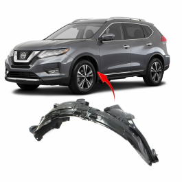 Front Driver Side Fender Liner for Nissan Rogue 2014-2019- Easy ...