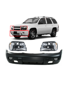 Bumper Cover & Hl Set for Chevrolet Trailblazer 2002-2009