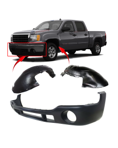 Bumper Cover & Fender Liner Kit for GMC Sierra 2003-2007