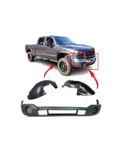 Bumper Cover & Fender Liner Kit for GMC Sierra 2003-2007