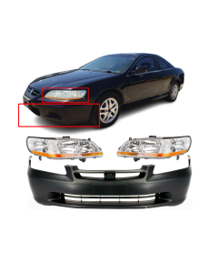 Bumper Cover & Hl Set for Honda Accord 1998-2000