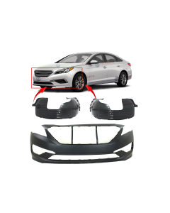 Bumper Cover & Fender Liner Kit for Hyundai Sonata 2015-2017