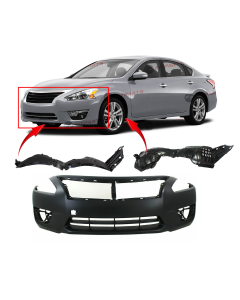 Bumper Cover & Fender Liner Kit for Nissan Altima 2014-2015