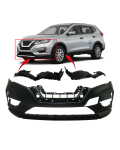 Bumper Cover & Fender Liner Kit for Nissan Rogue 2017-2019