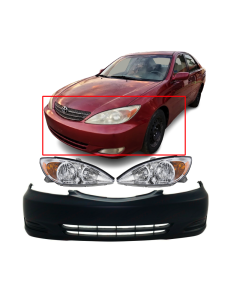 Bumper Cover & Hl Set for Toyota Camry 2002-2004